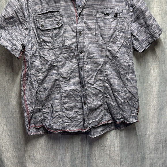 Projek Men's Gray Button-Up Shirt size 2x - Picture 4 of 7